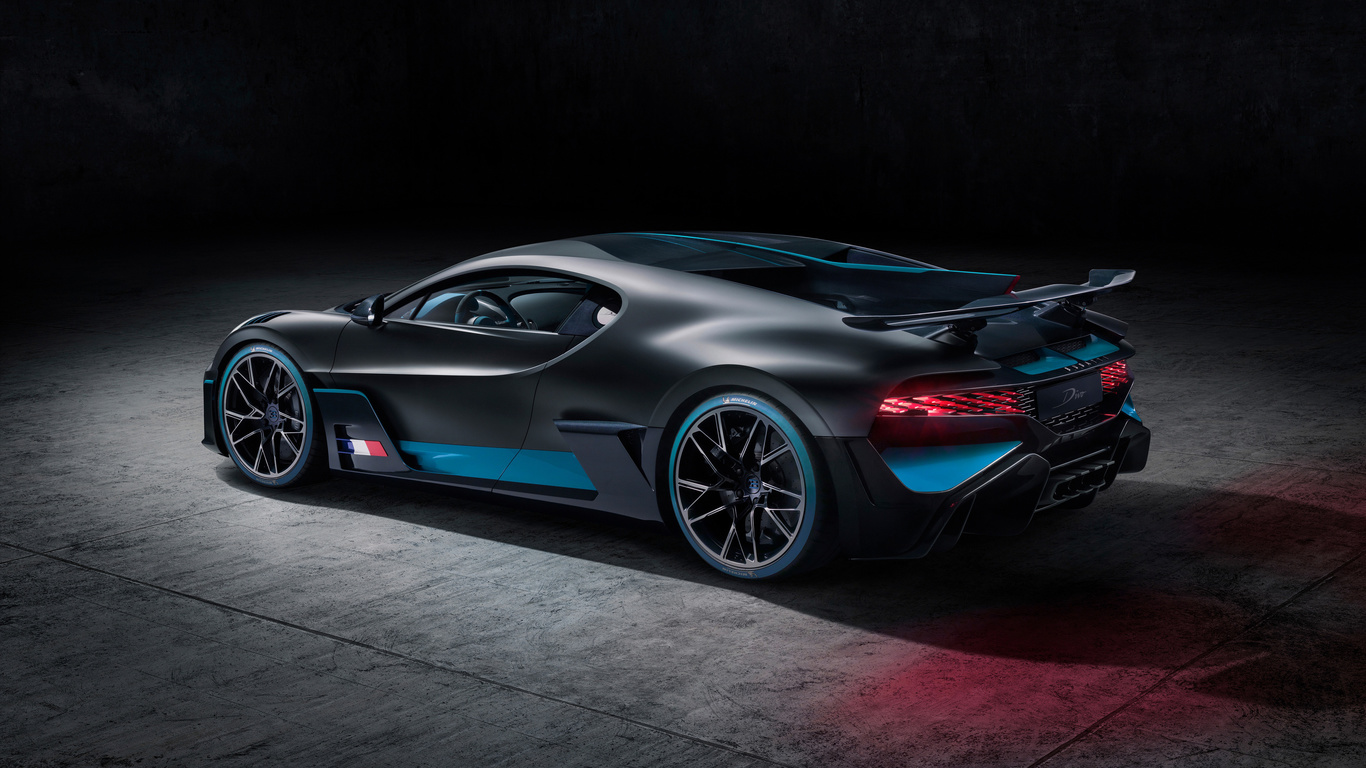 bugatti, divo, rear view, new, hypercar