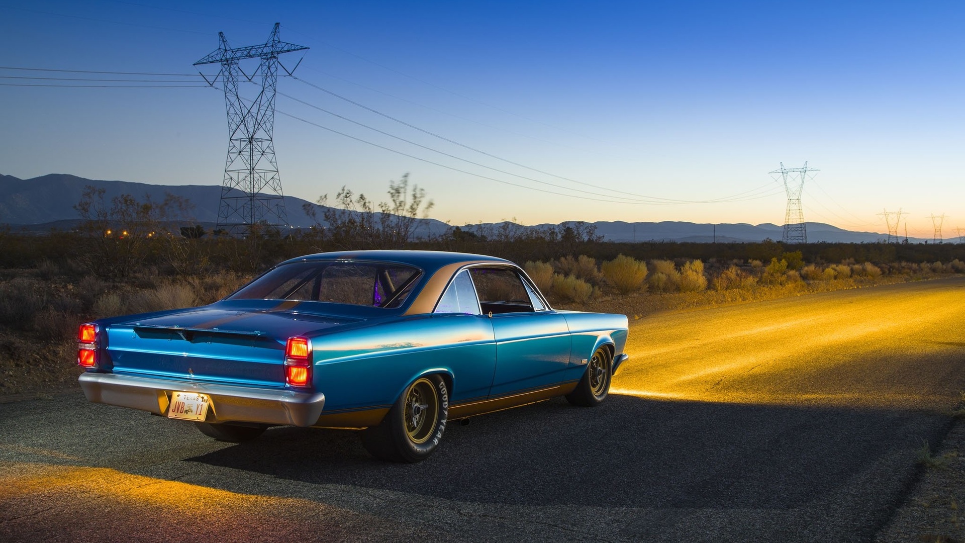 1967, ford, fairlane, cars, classic, coupe, blue