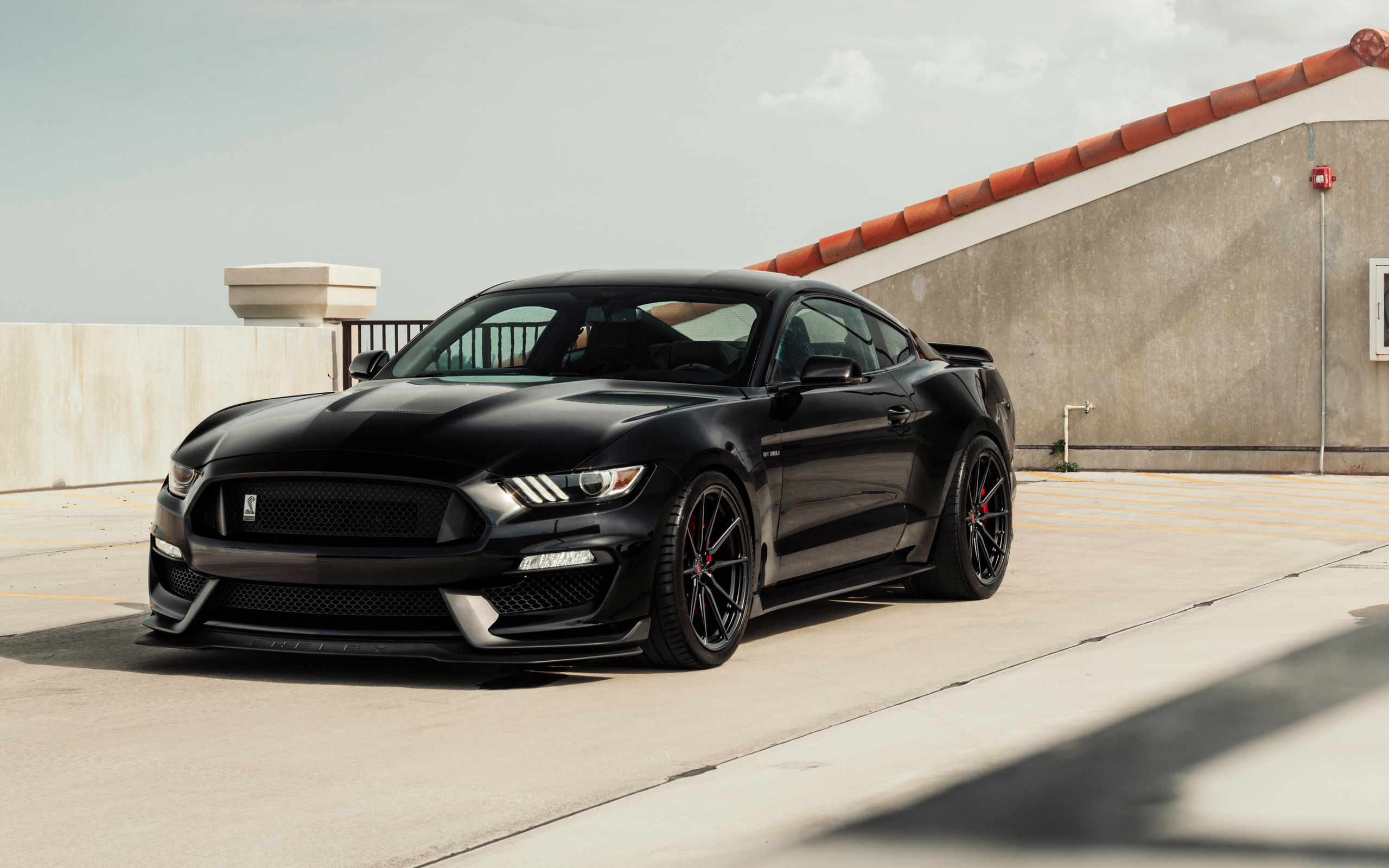 black, ford, mustang