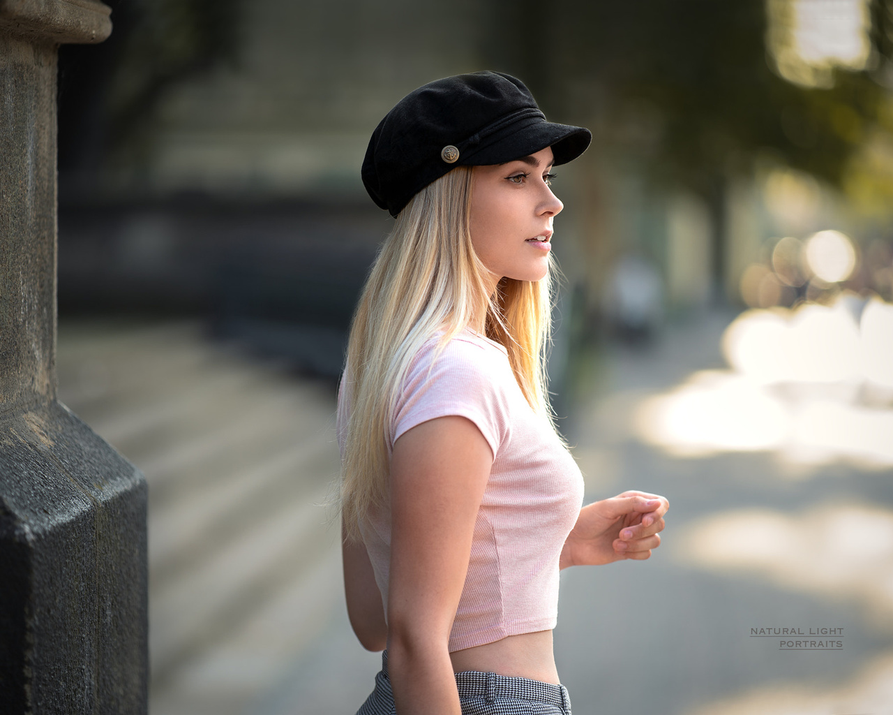 women, blonde, portrait, bokeh, robert chrenka, ,,,