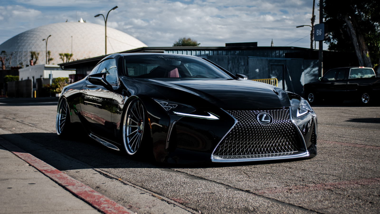 lexus, lc500, stancenation, black, supercar