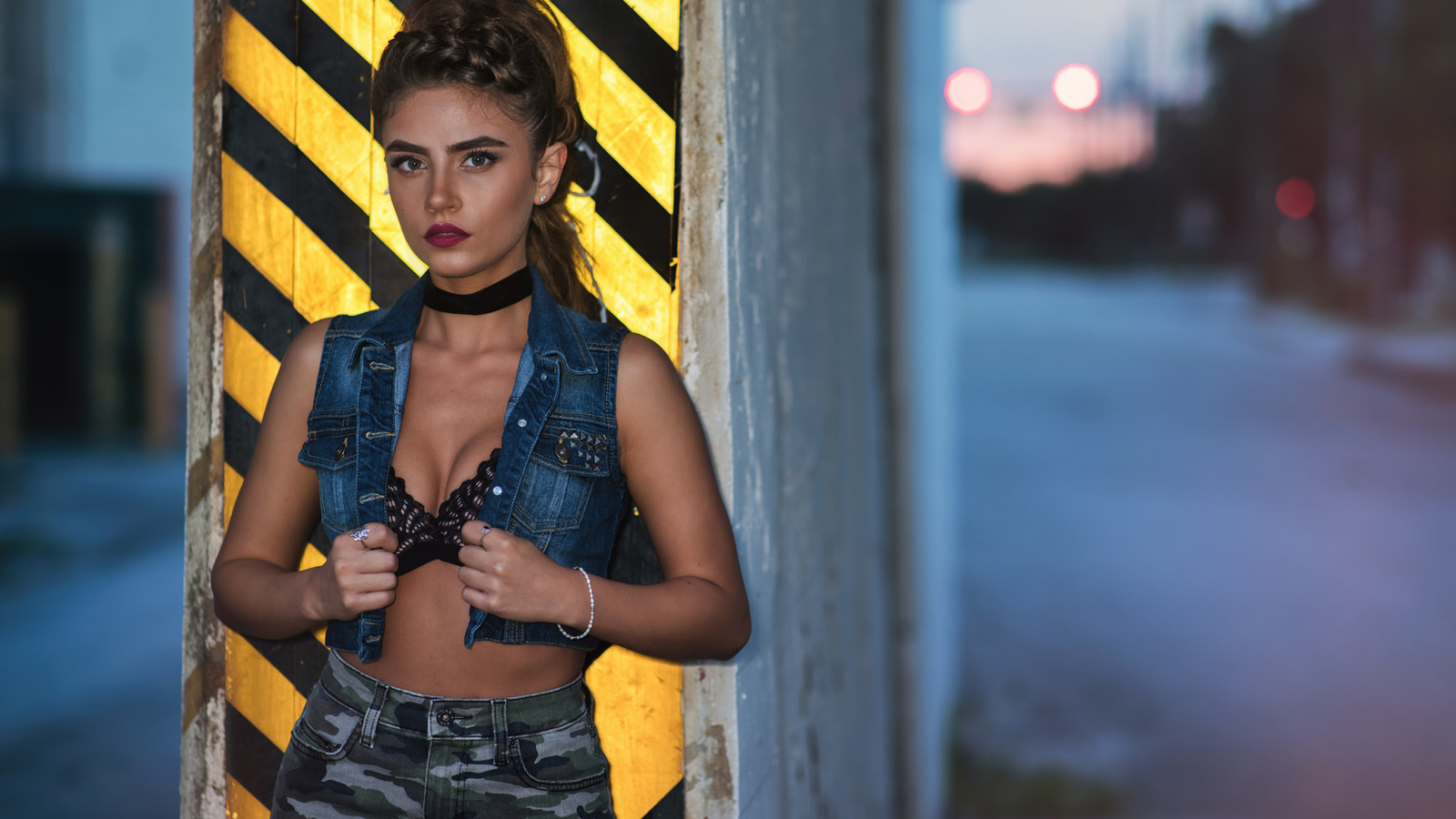 women, christopher rankin, tanned, portrait, denim