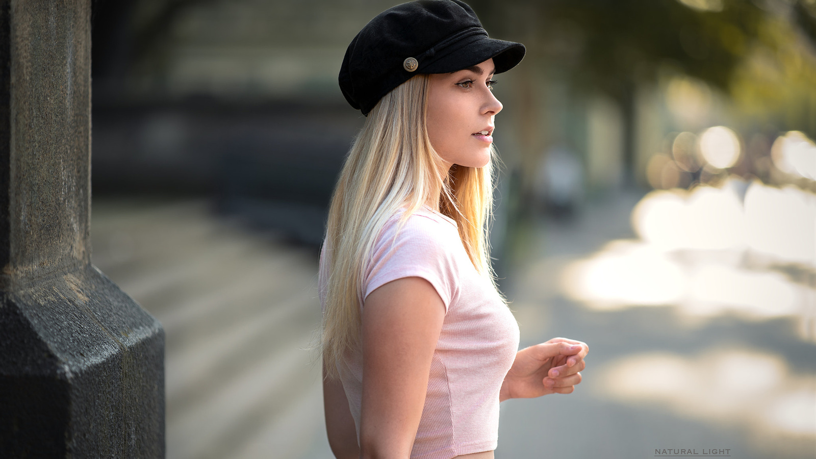 women, blonde, portrait, bokeh, robert chrenka, ,,,