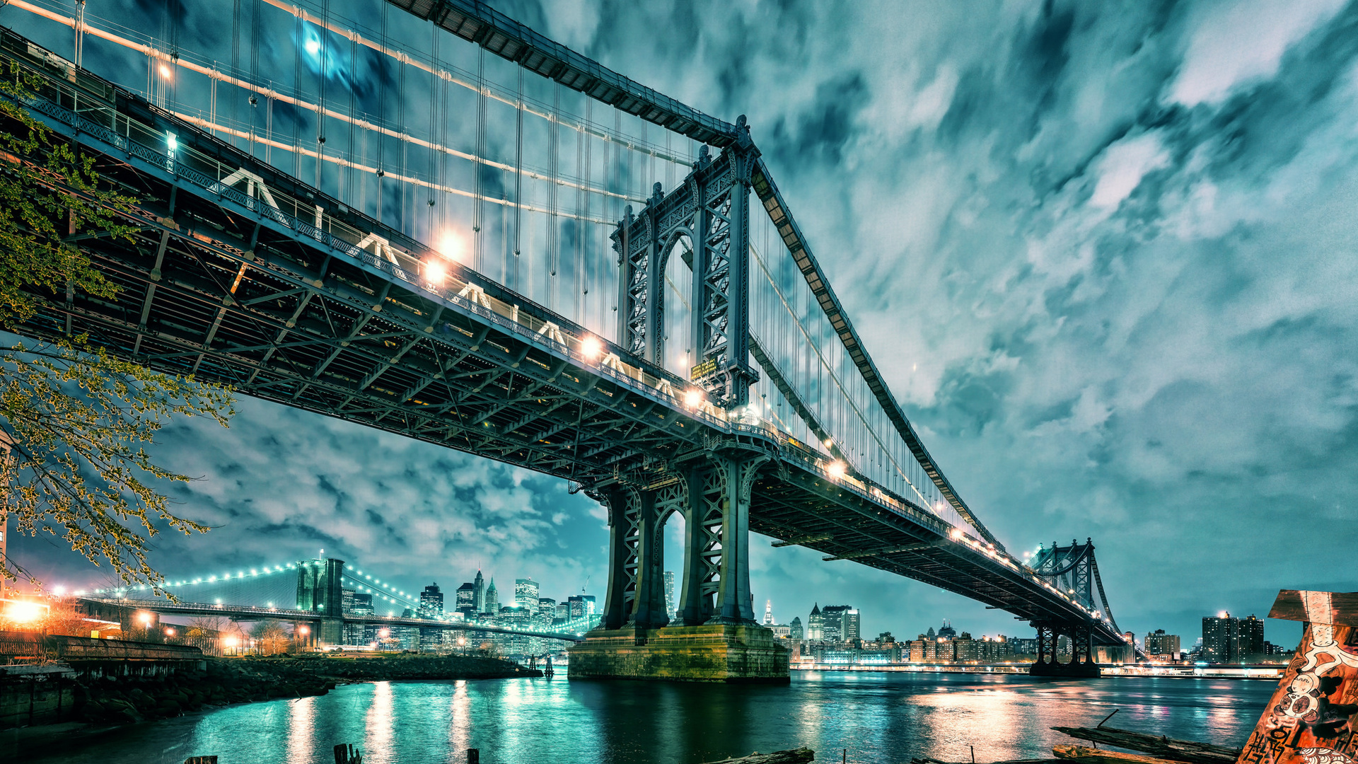 Бруклинский мост обои на телефон