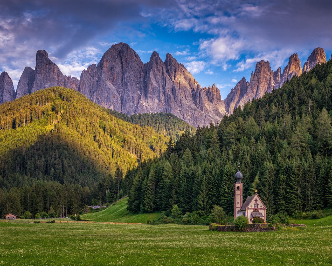 dolomites, chiesa di s giovanni, italy, santa maddalena