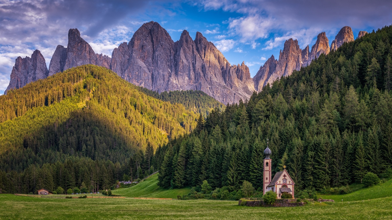 dolomites, chiesa di s giovanni, italy, santa maddalena