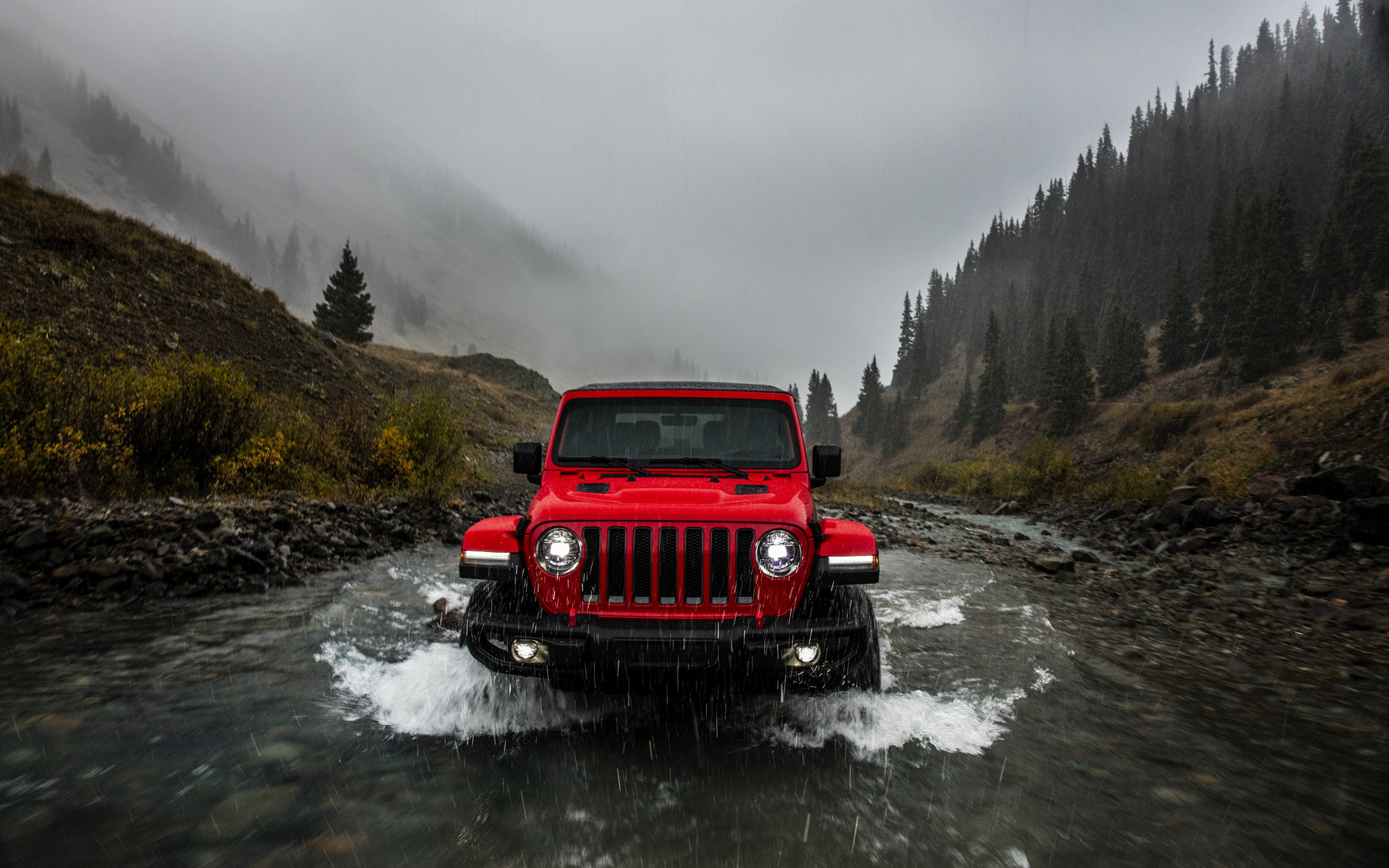 jeep, wrangler, rubicon, front view, suv