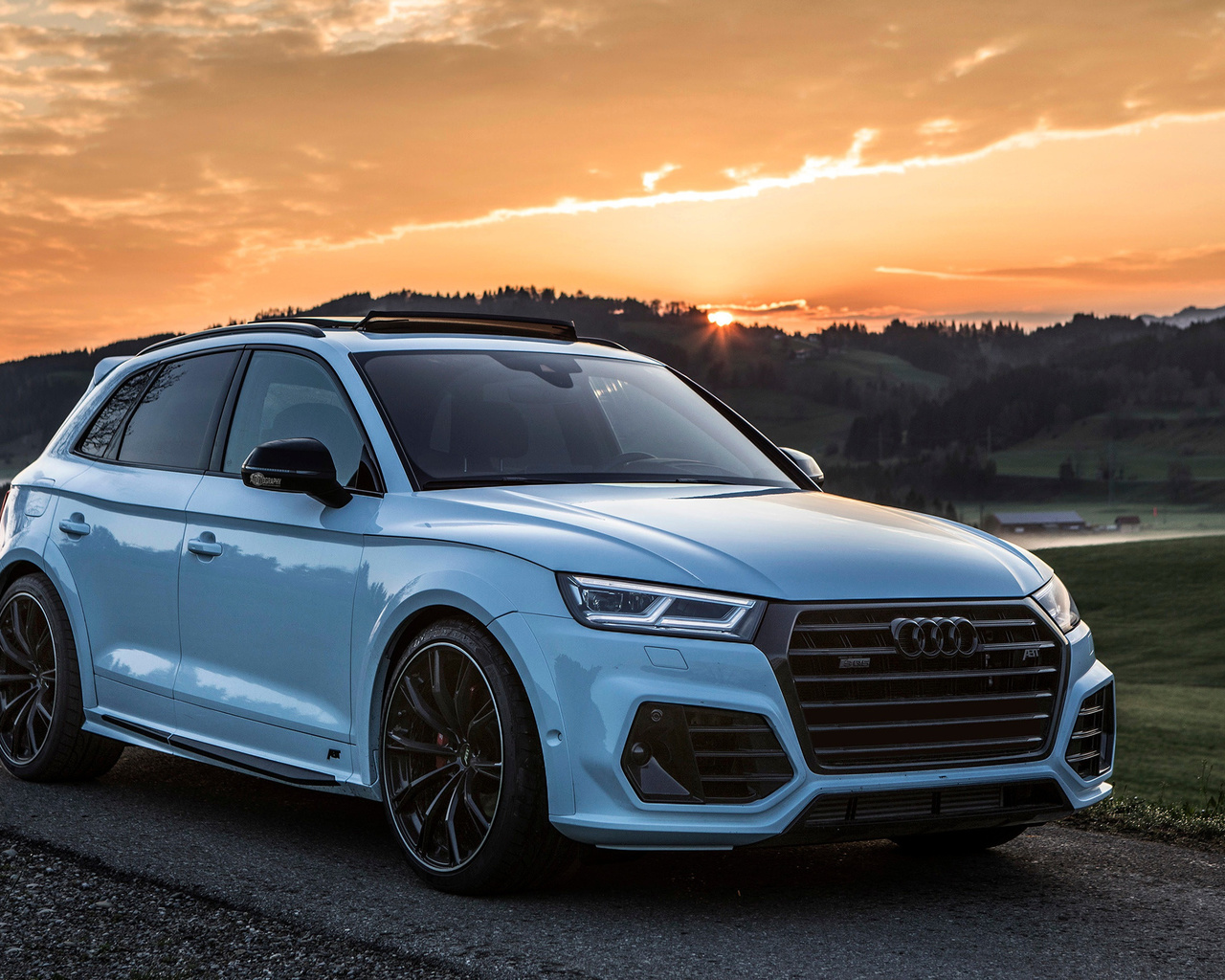 audi, sq5, abt, widebody, white