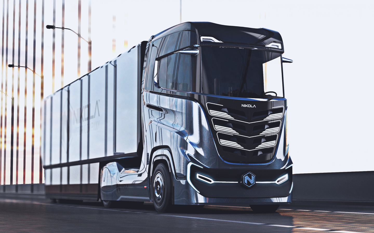 road, 2022 trucks, hydrogen truck, semi-trailer truck, lkw, trucks, nikola