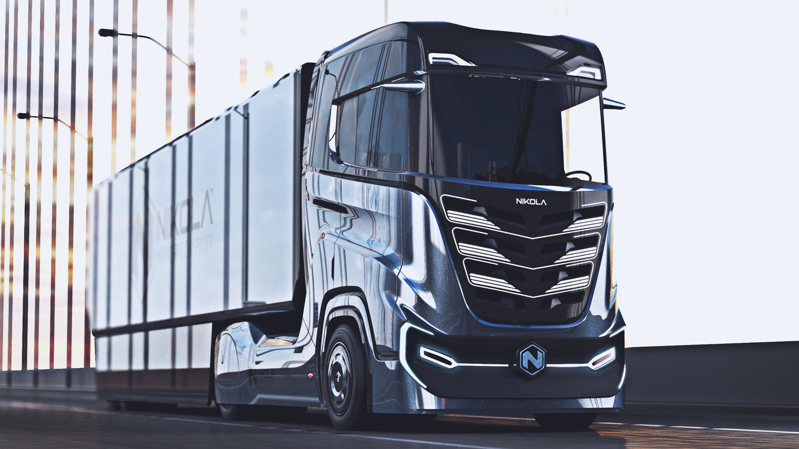 road, 2022 trucks, hydrogen truck, semi-trailer truck, lkw, trucks, nikola