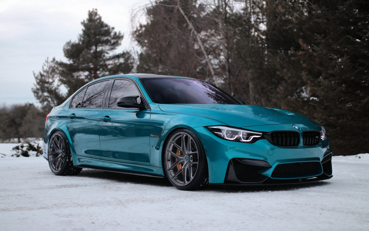 bmw, m3, blue, sedan, turquoise, tuning