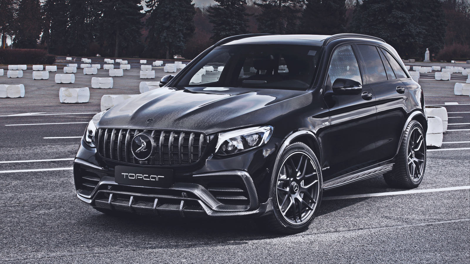 mercedes-benz, glc, inferno, parking, tuning, topcar