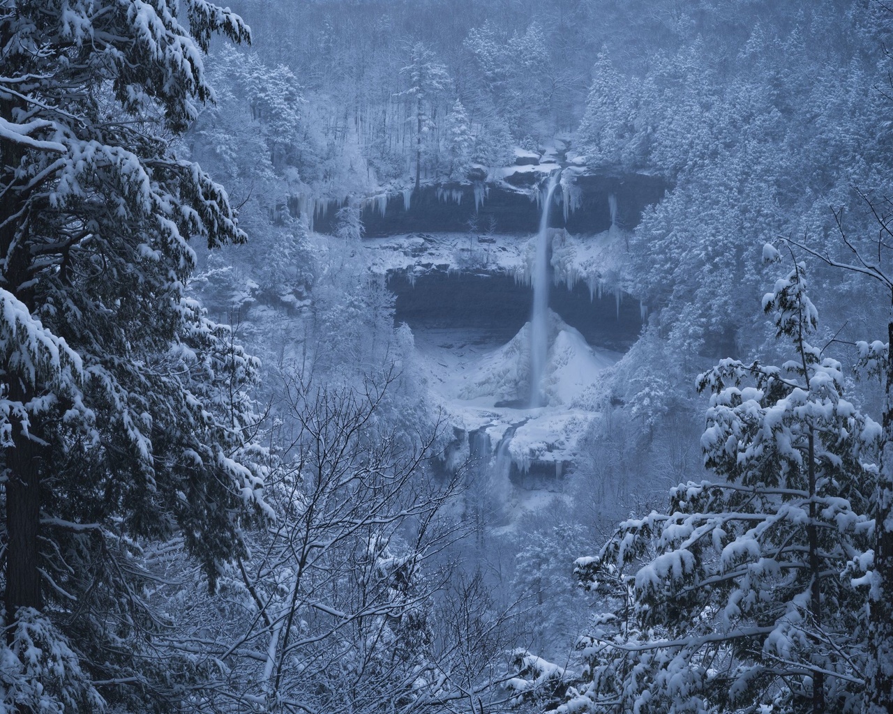 snowstorm, kaaterskill, falls new york, , , , , , , 