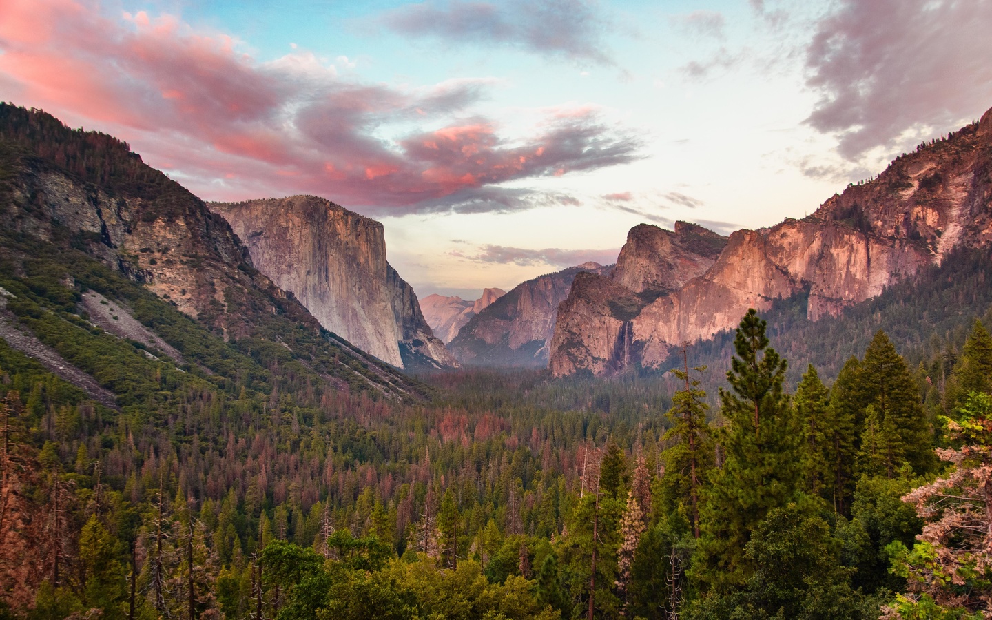 tunnel, view, at dusk, yosemite