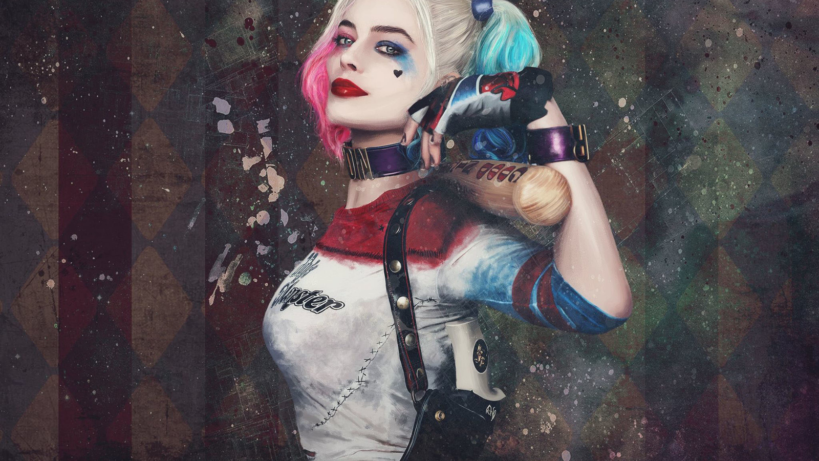 paint, art, harley quinn