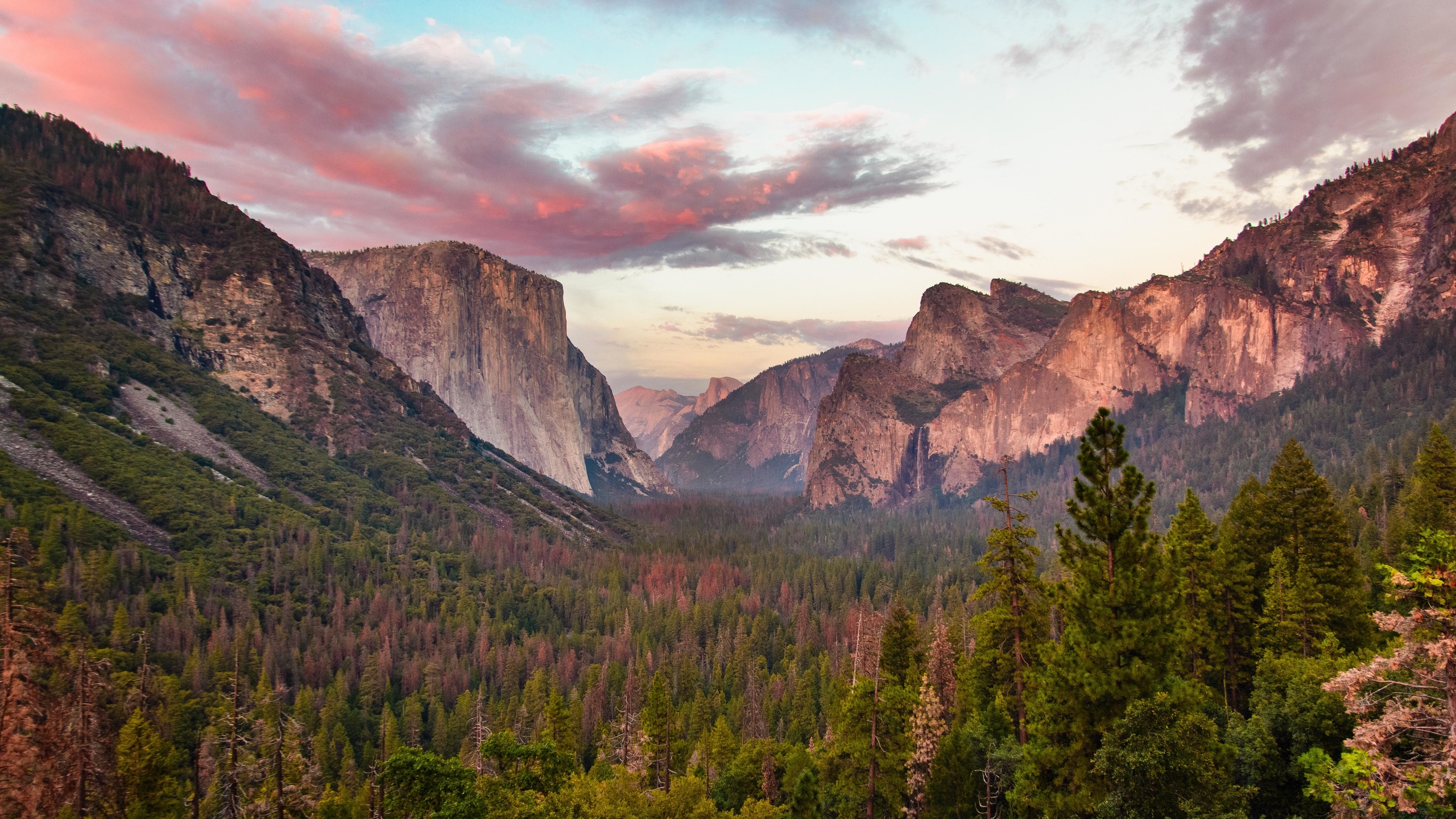 tunnel, view, at dusk, yosemite