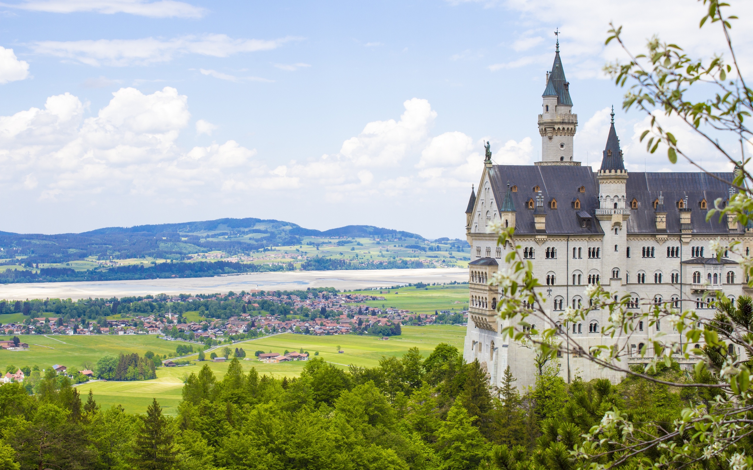 , , , germany, mountain, , bavaria, spring, alps, neuschwanstein castle