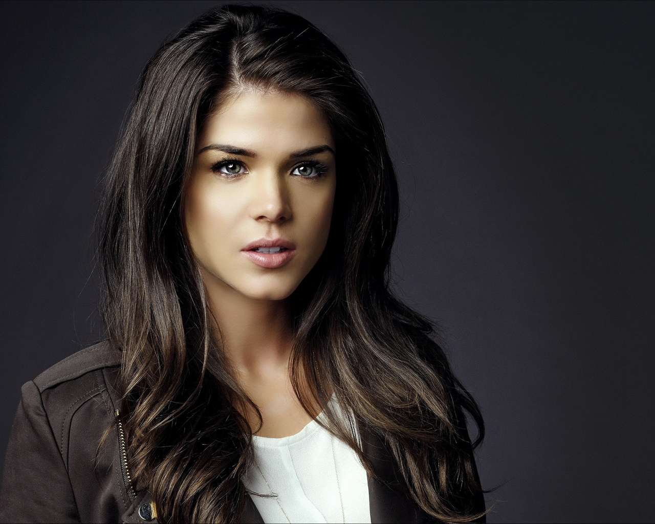 model, brunnete, long hair, simple  background