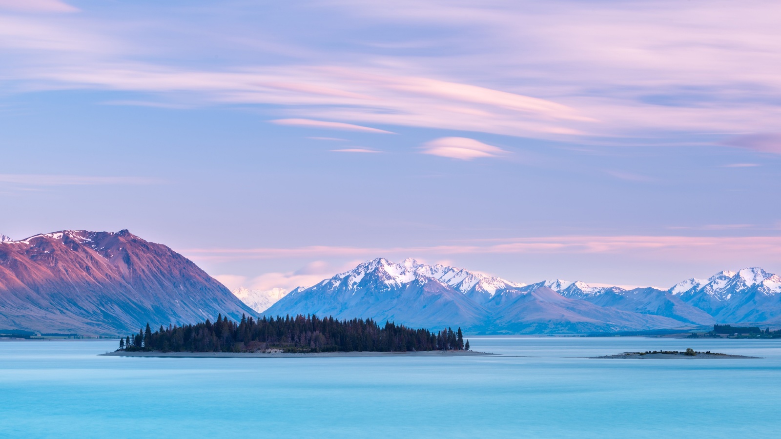 , ,  , lake tekapo, new zealand, mountains, sky clouds