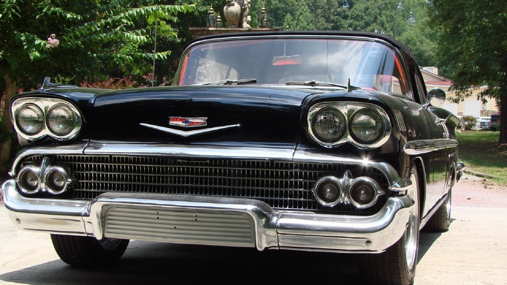 chevrolet, coupe, 1958, retro