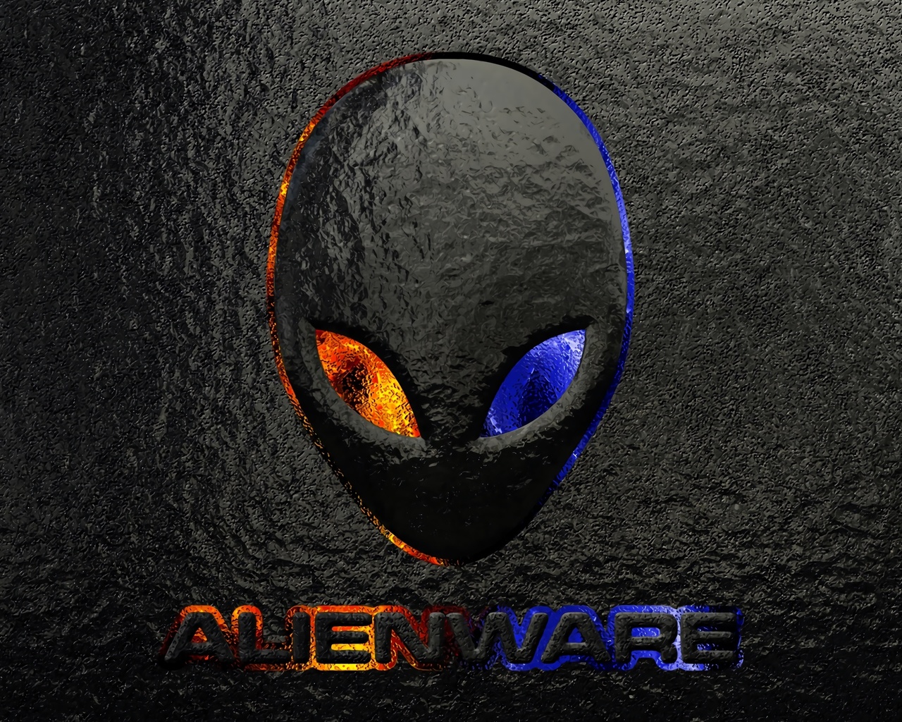 alienware logo grunge background, logo images, brand, alienware, brand and logo