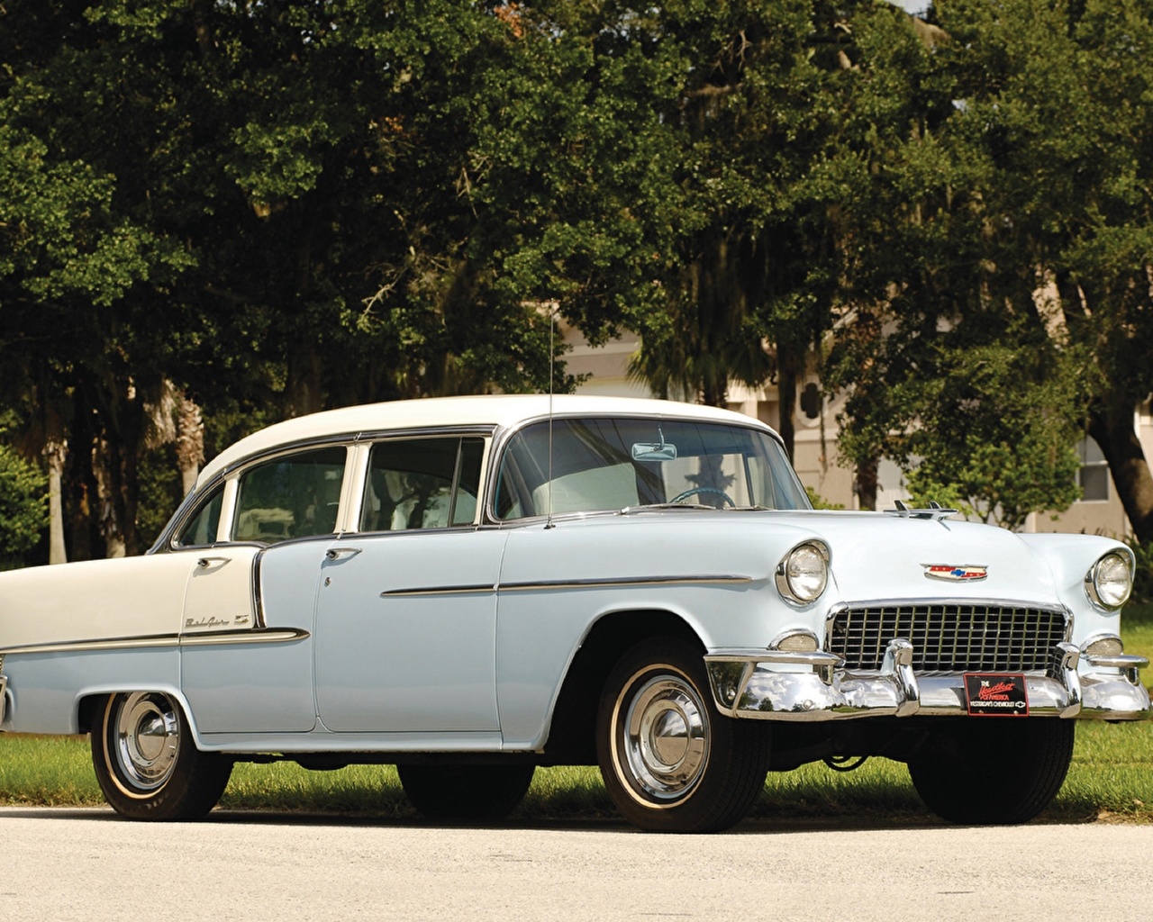 chevrolet, bel air, 1955