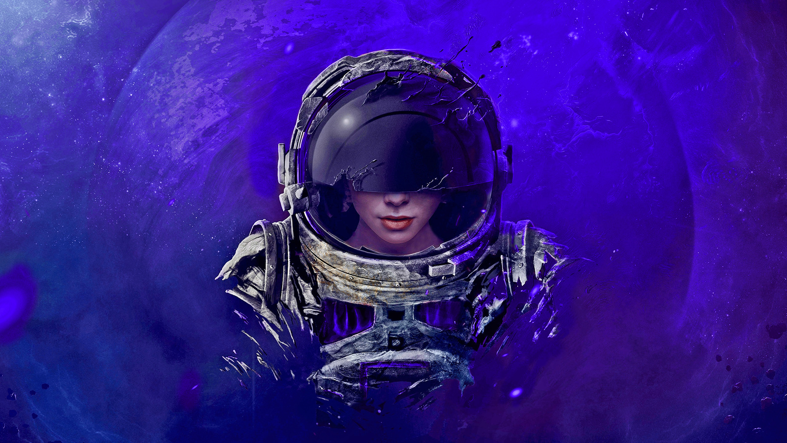 digital art, artwork, astronaut