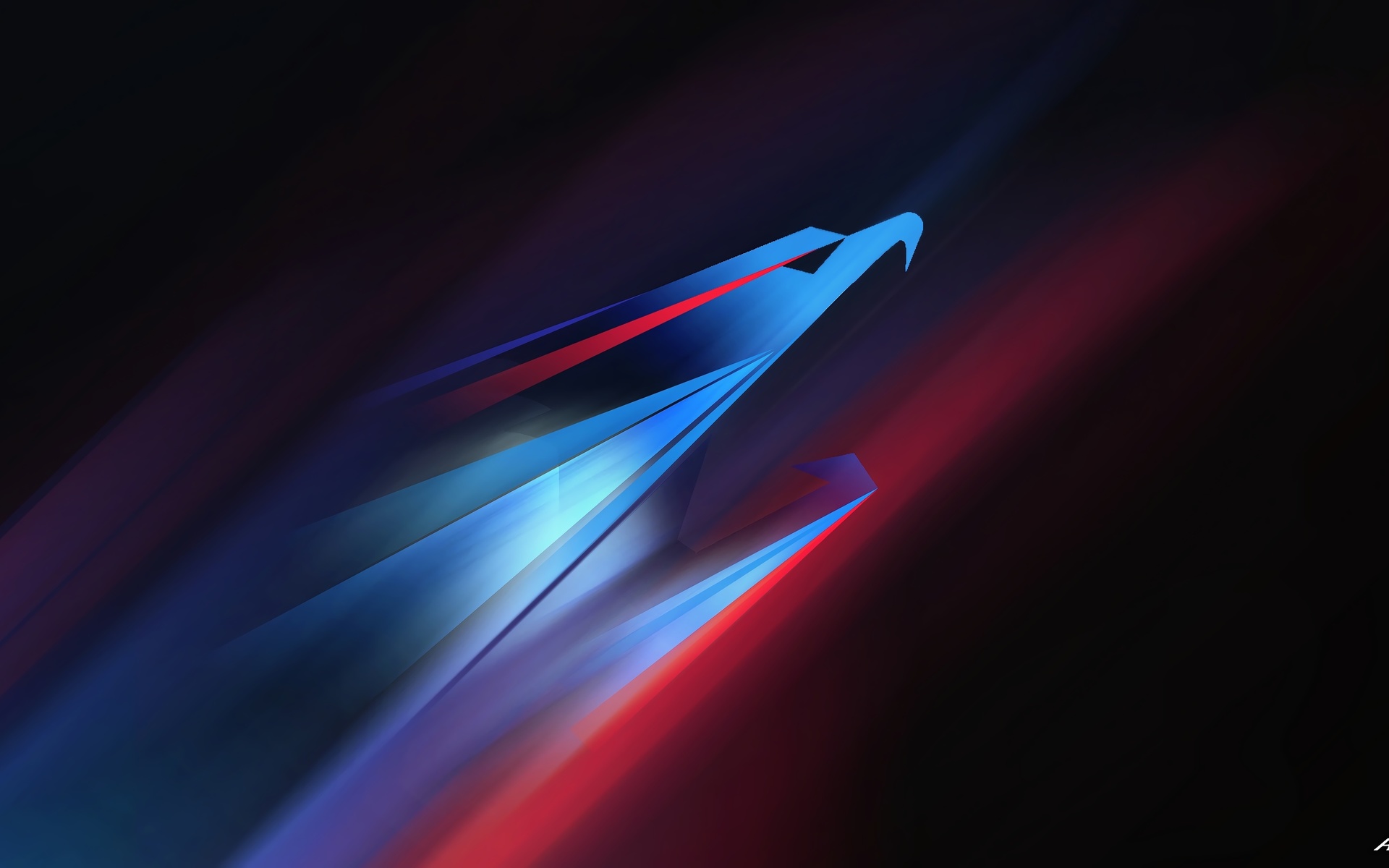 brand, aorus, logo images, 4k aorus logo red blue gradient, brand and logo