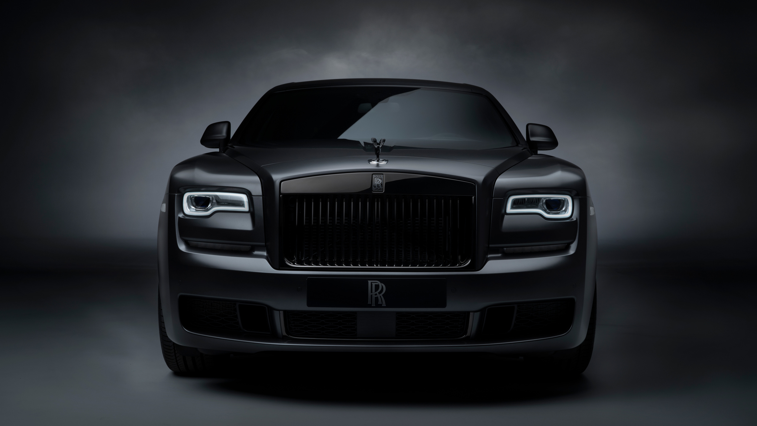 rolls royce, ghost, black, badge,  