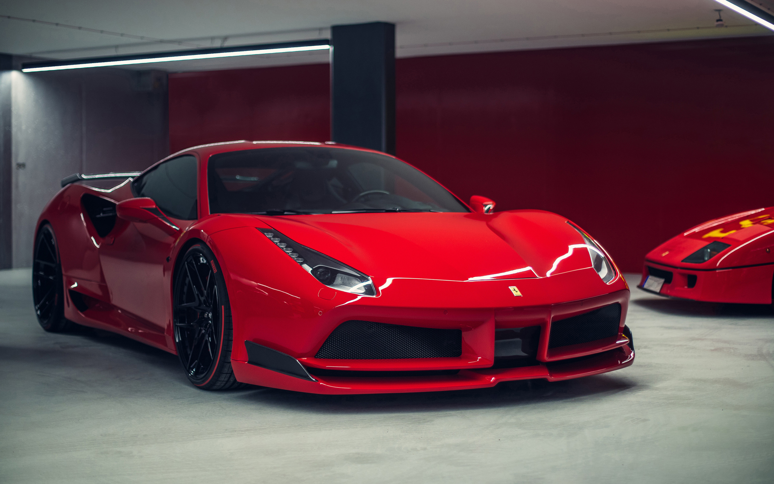 ferrari, 488, gtb, novitec, red, supercar