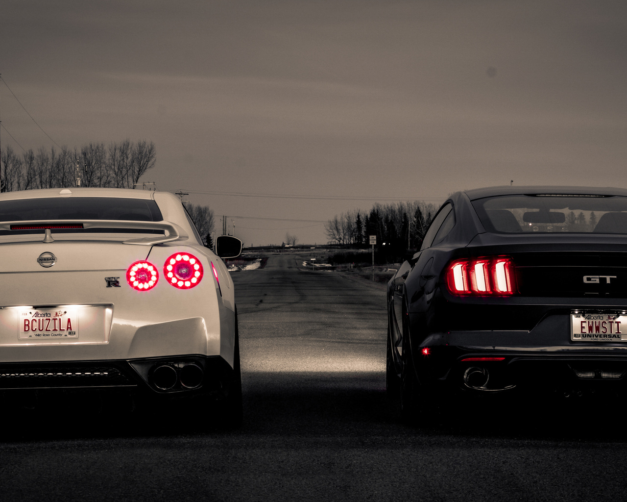 gtr, mustang