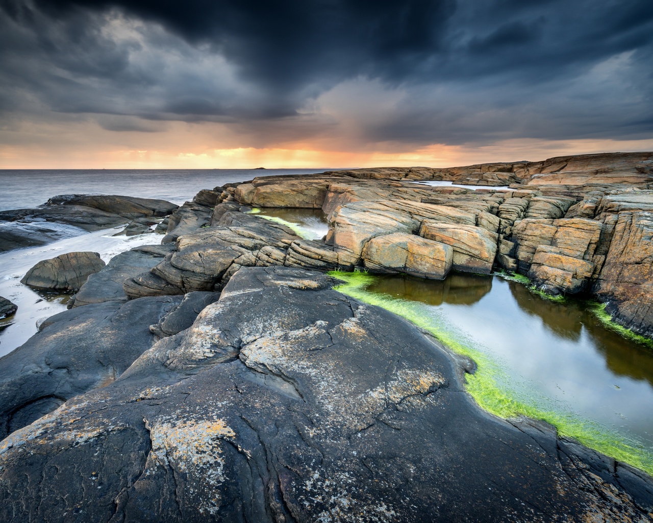 , , , , , , the sky, clouds, stones, sea, horizon, coast