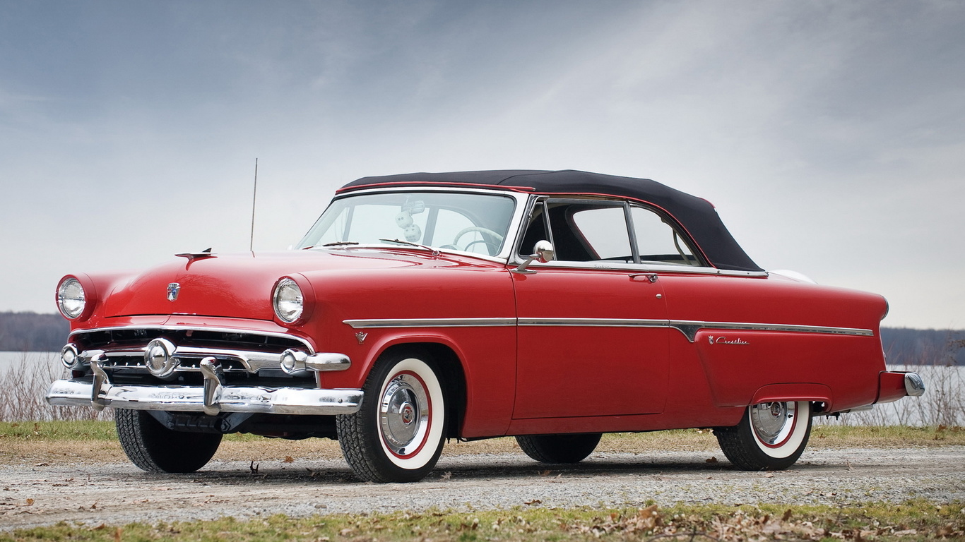 ford, crestline, sunliner, 1954