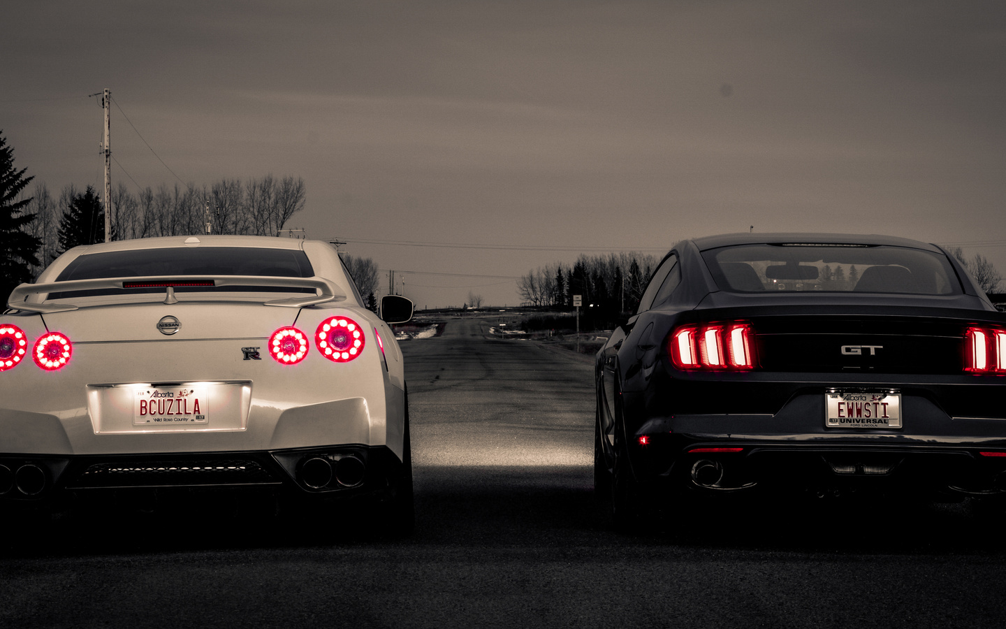 gtr, mustang