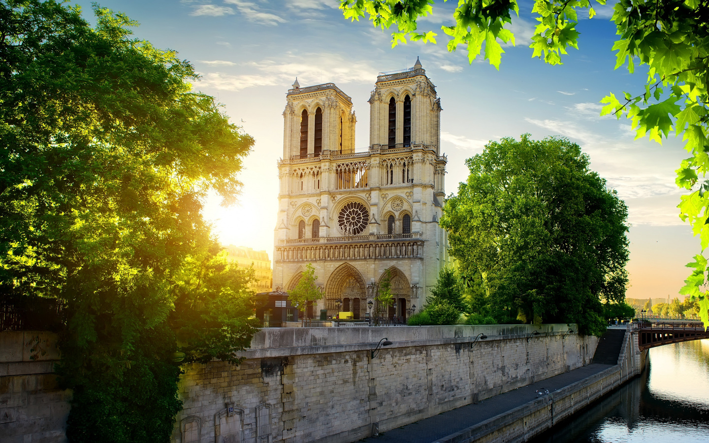 notre-dame de paris, spring, landmark, paris, catholic cathedral, france