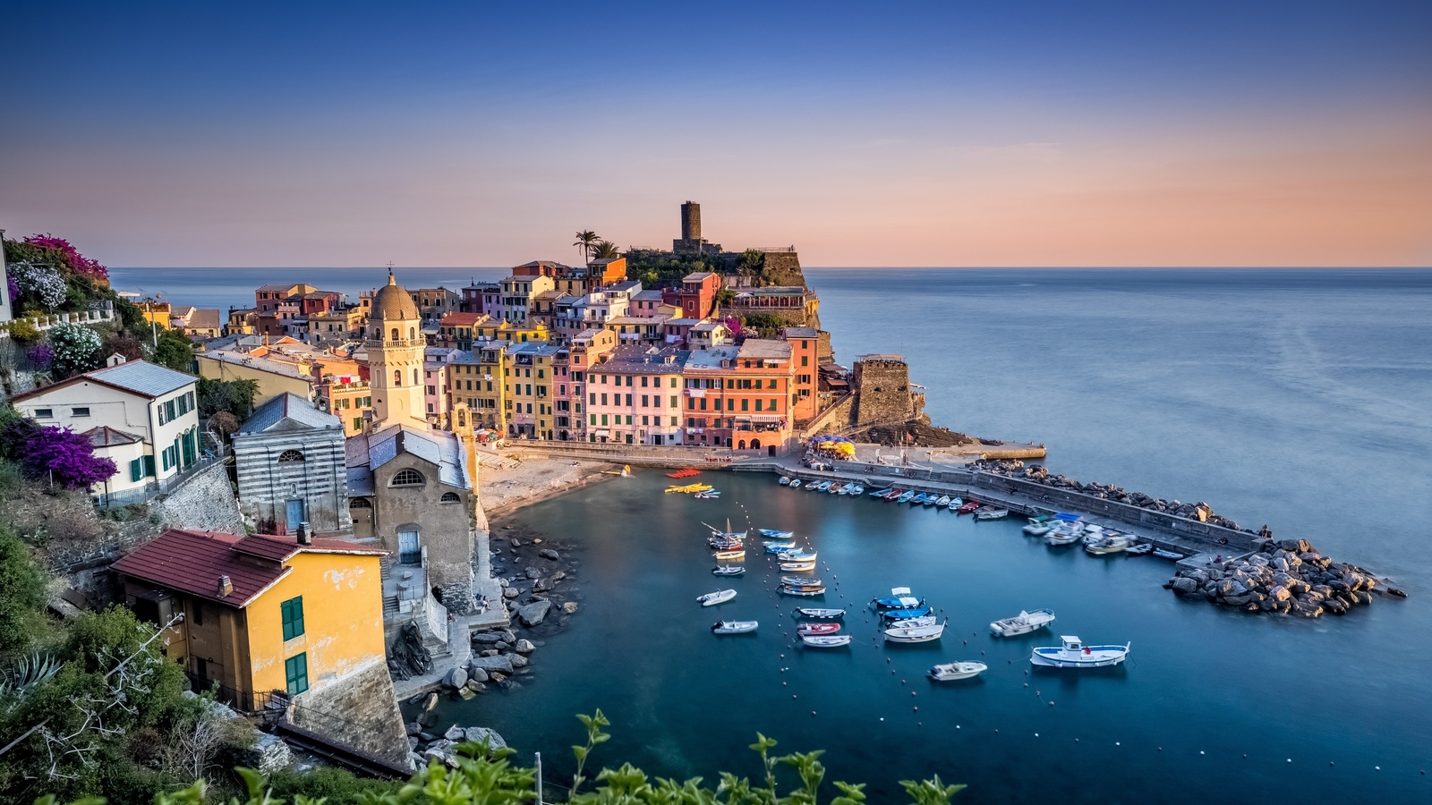 , , , -, , , , , , ,  , sea, liguria, boats, cinque terre, coast, vernazza, home, italy, building, harbour, the ligurian sea