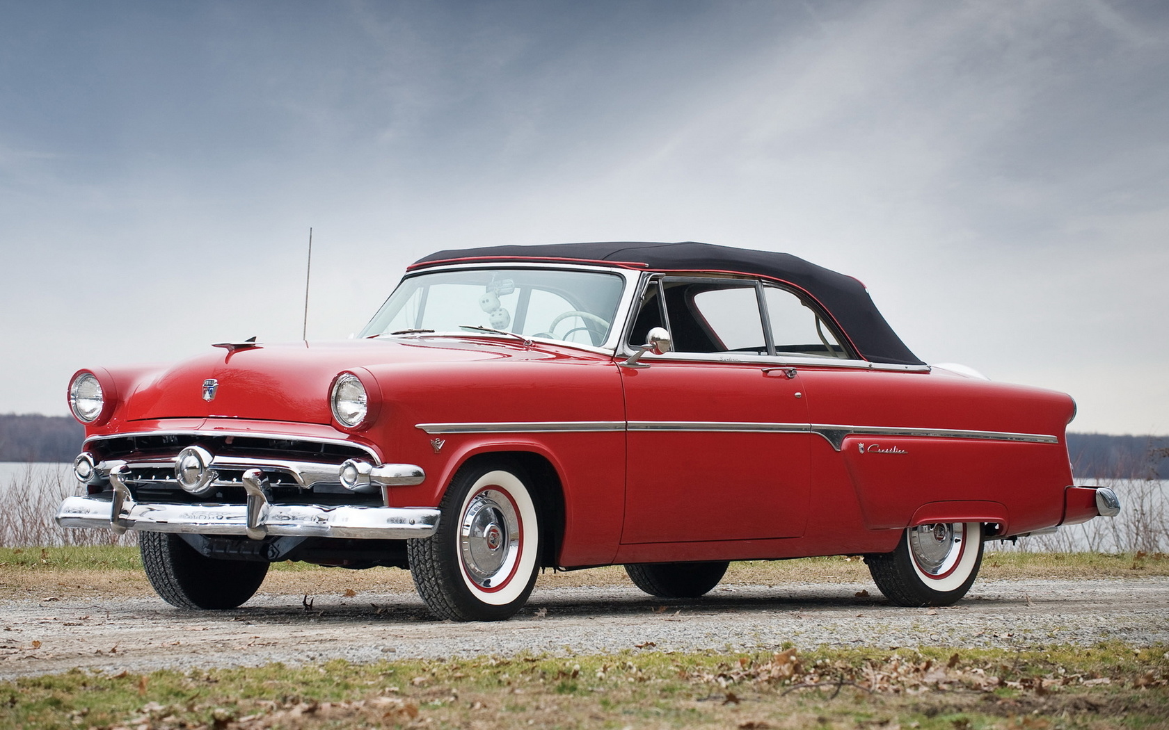 ford, crestline, sunliner, 1954