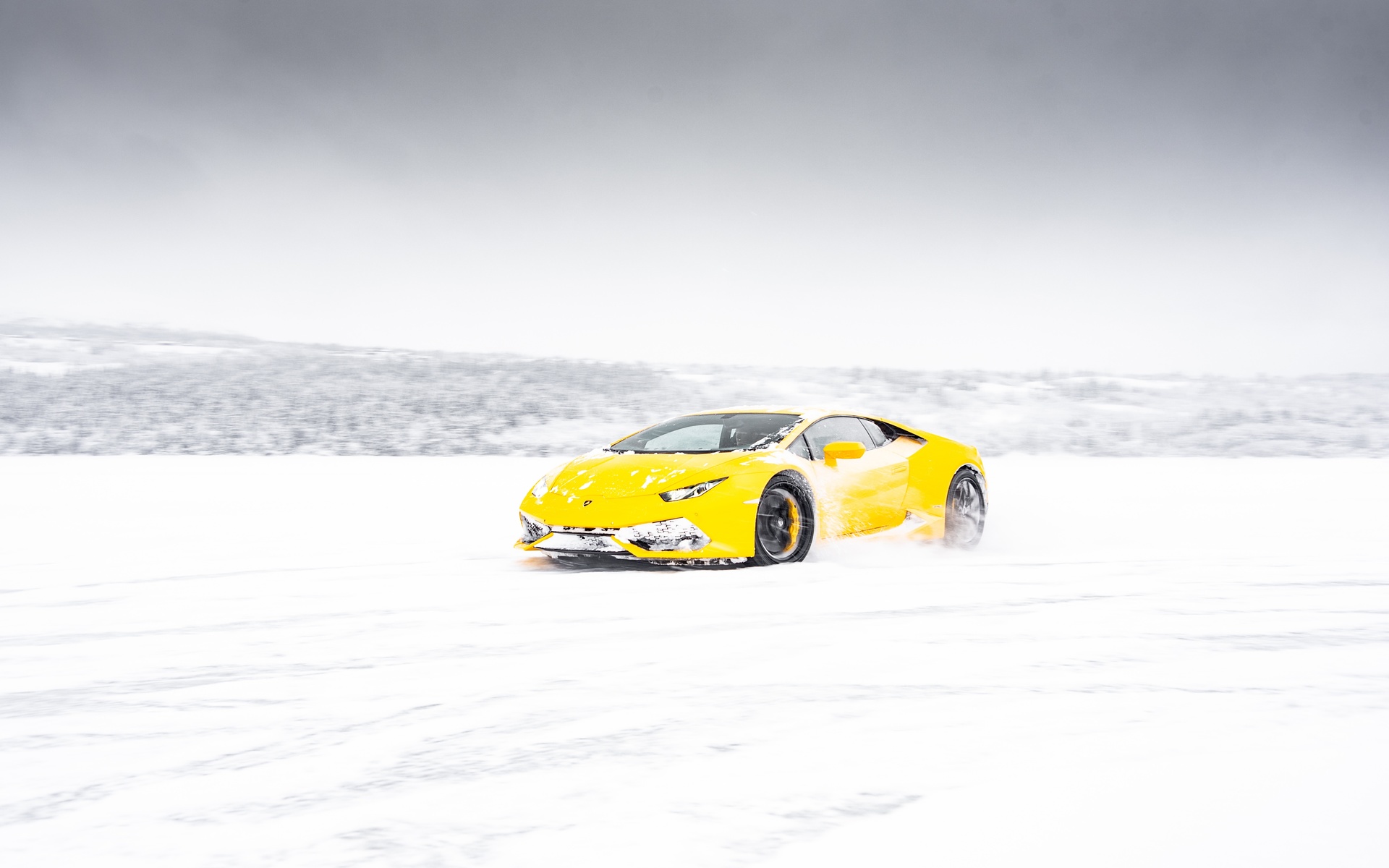 yellow, lamborghini, aventador