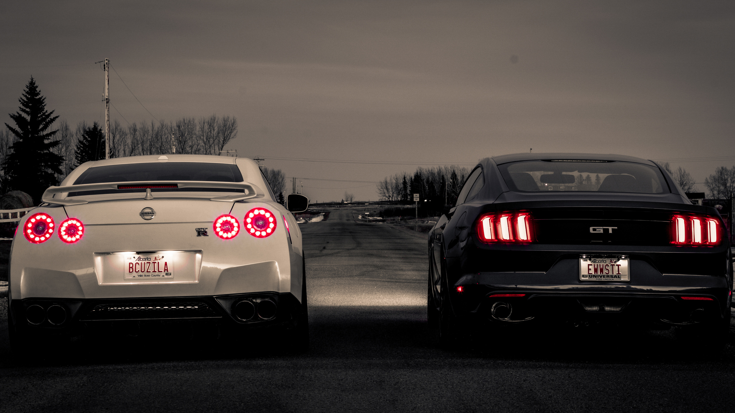 gtr, mustang