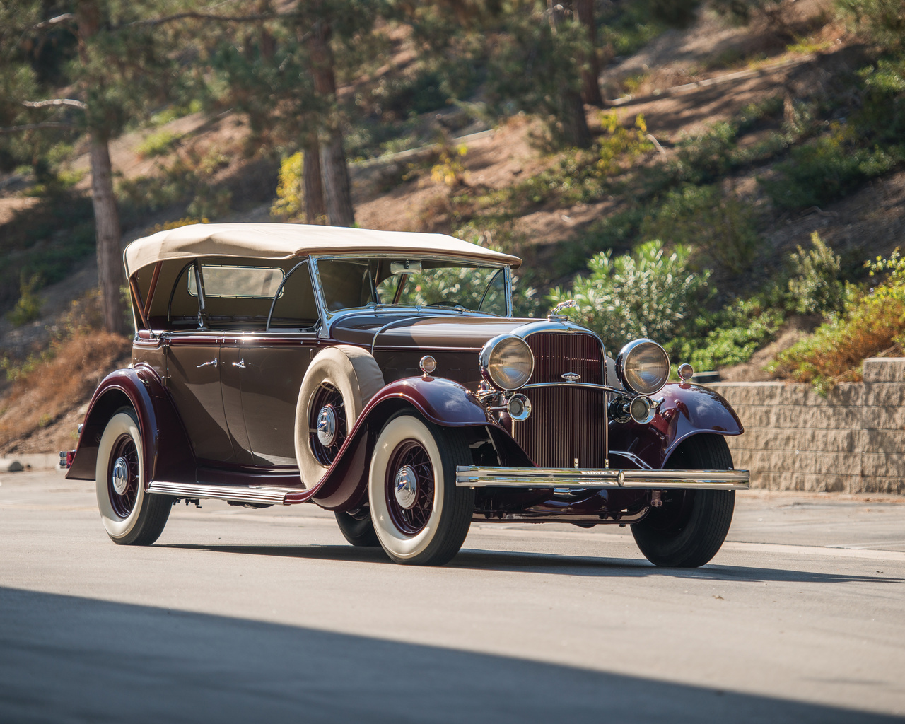 lincoln, retro, 1932, model kb, sport phaeton