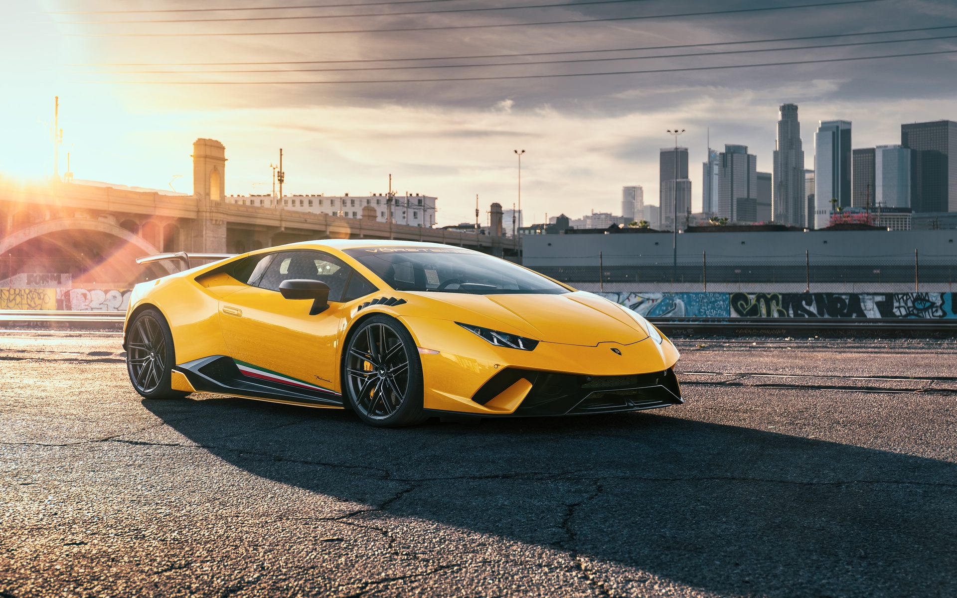 lamborghini, huracan, performante, yellow