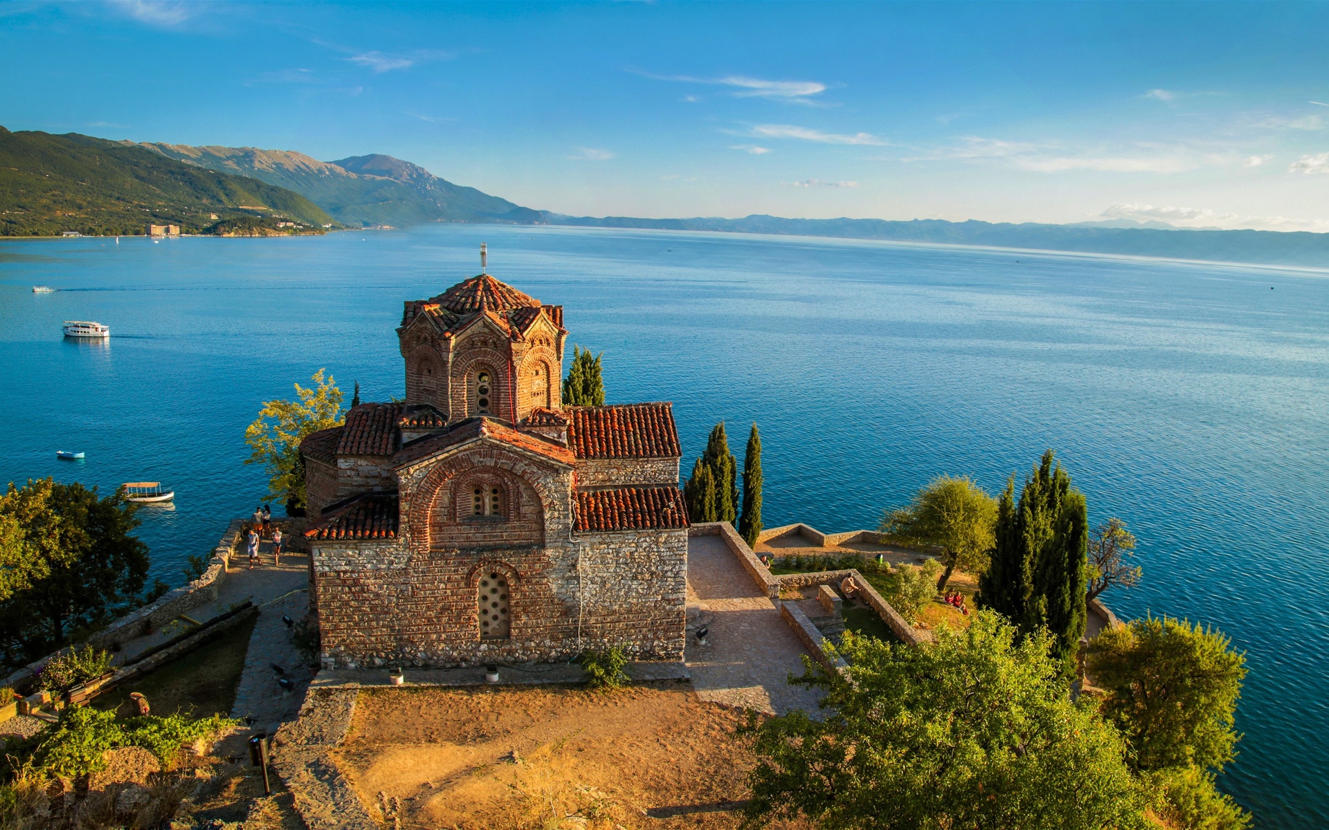 ohrid lake, macedonia, ,