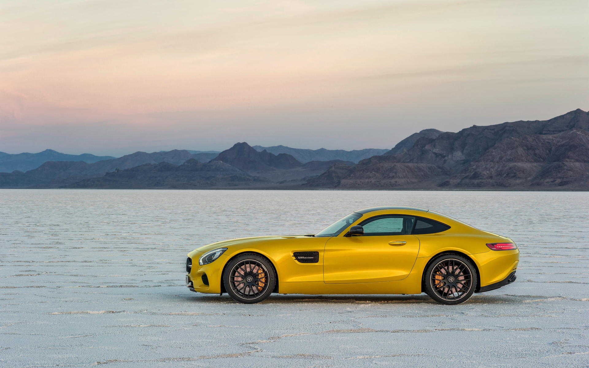 yellow, mercedes benz, amg, gt