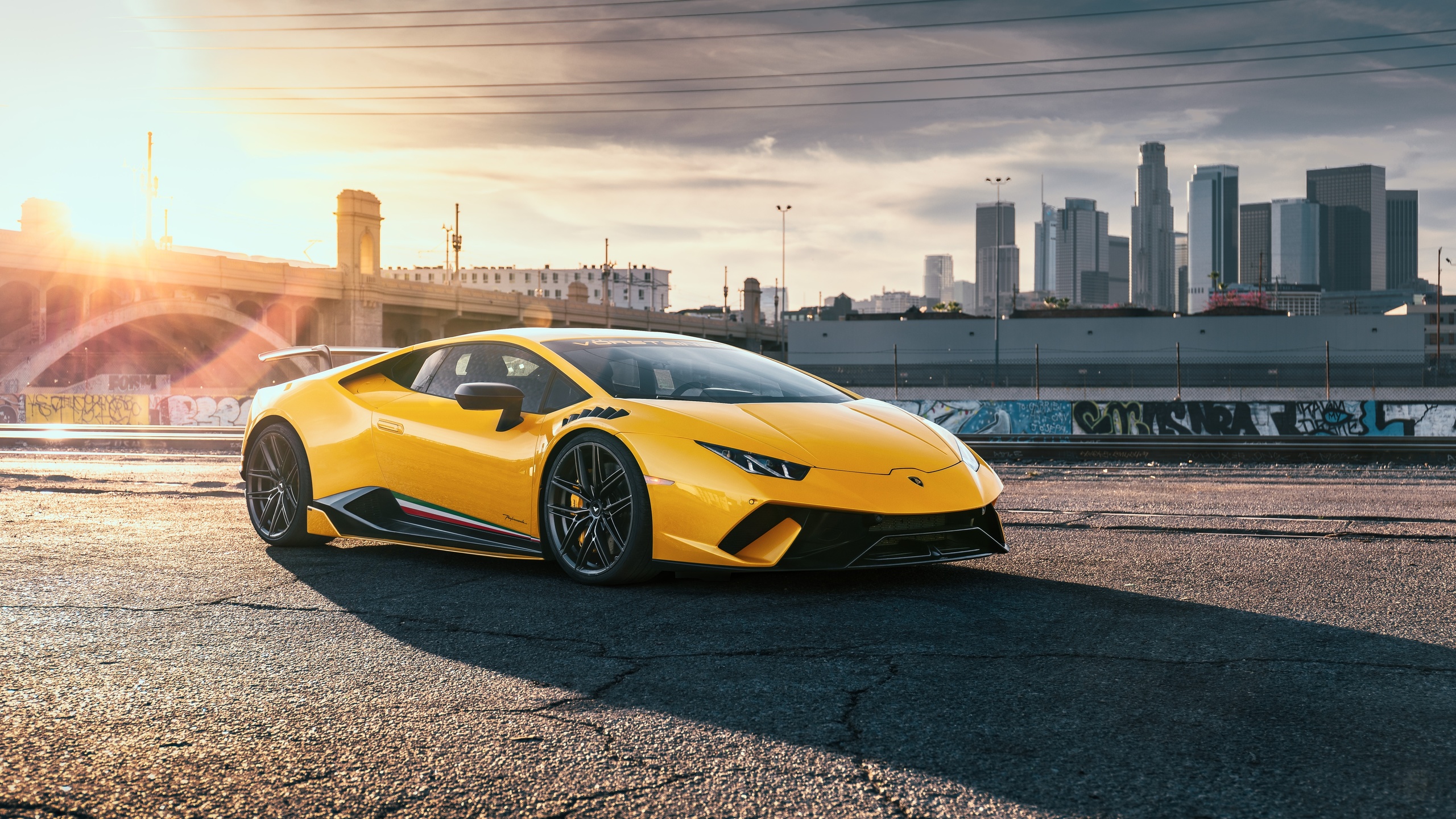 lamborghini, huracan, performante, yellow