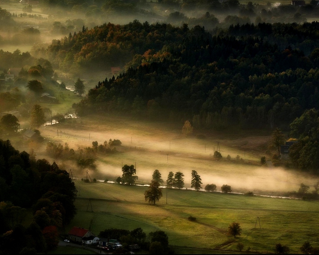 landscape  nature wallpapers  landscape, nature, mist, valley, mor