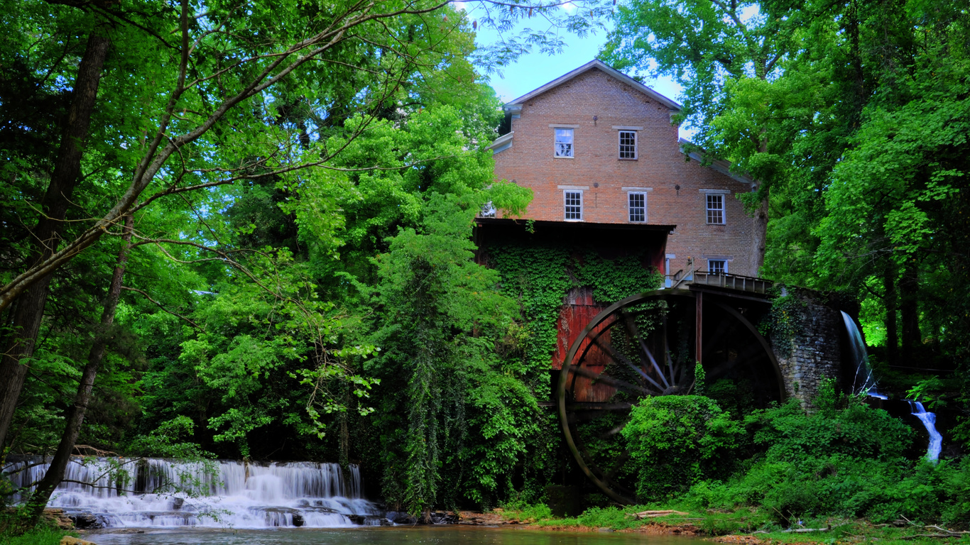 falls mill on factory creek, belvidere, tennessee, ,  , , 