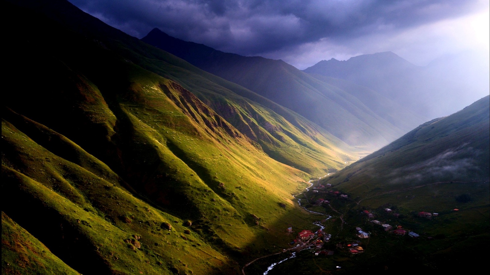 nature, landscape, mountains, valley, georgia