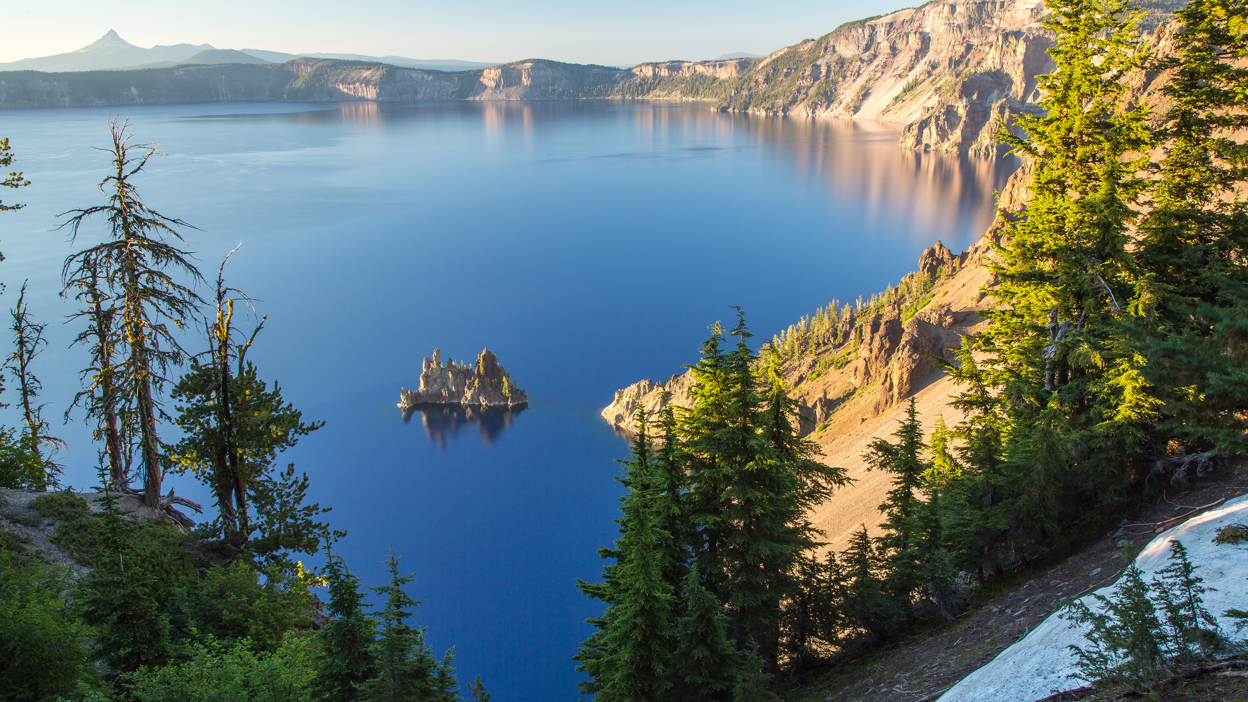 , , , , , crater lake national park,  , trees, lake, rocks, island, oregon, crater lake