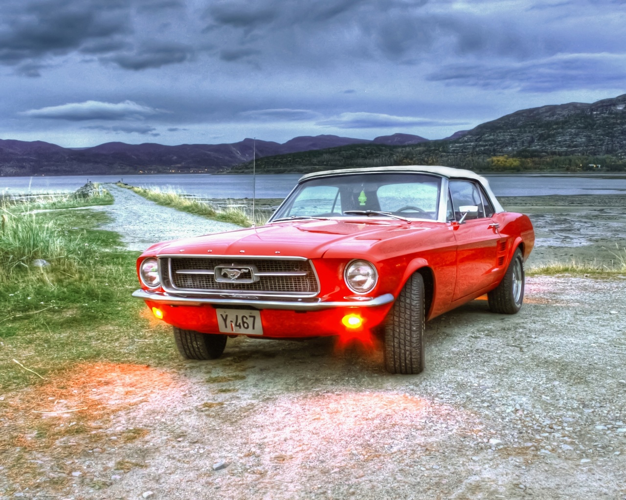 , mustang, hdr