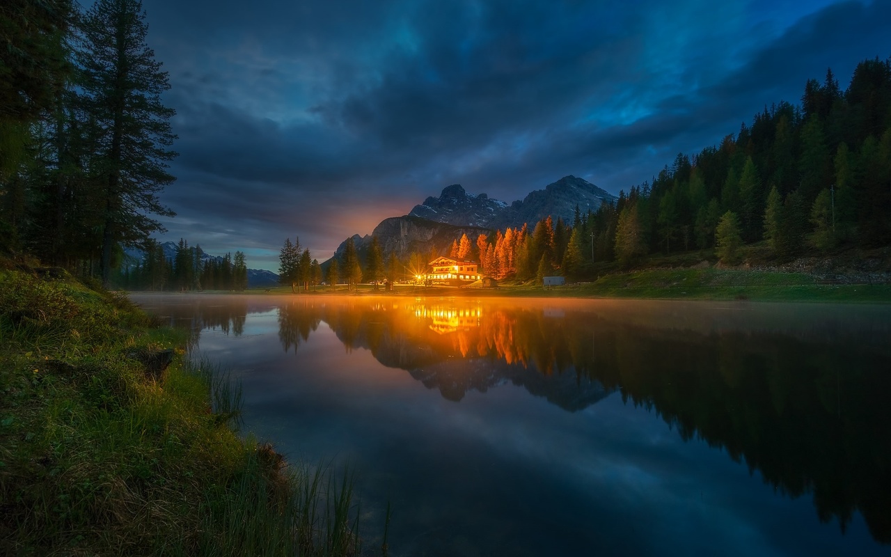 antorno lake, dolomitas, italy, , , , 